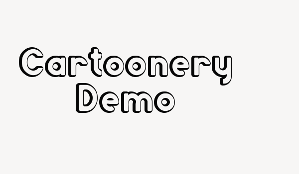 Cartoonery Demo Font