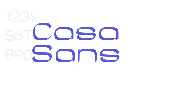 Casa Sans font free