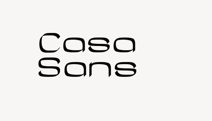 Casa Sans font download