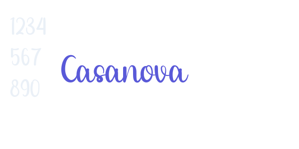 Casanova font free