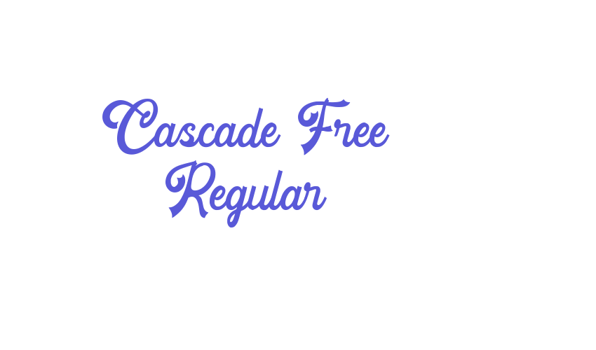 Cascade Free Regular Font