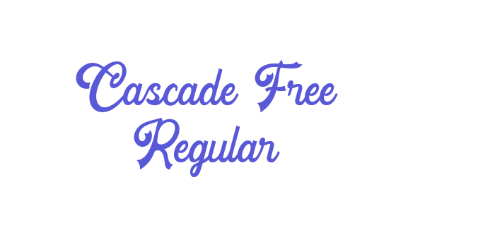 Cascade Free Regular Font Download