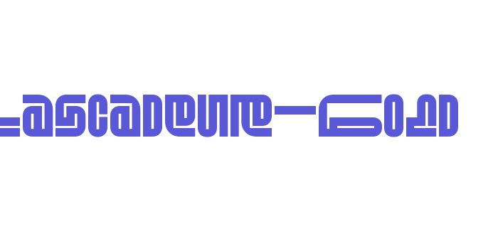 Cascadeur-Bold Font