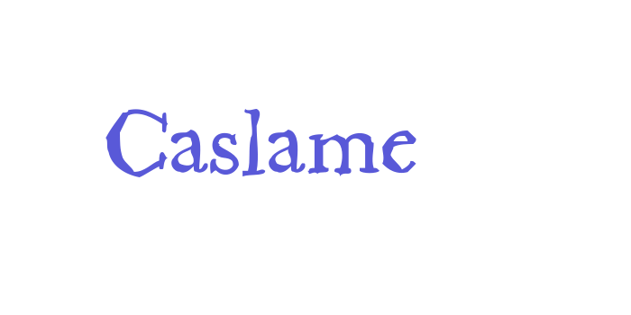 Caslame Font