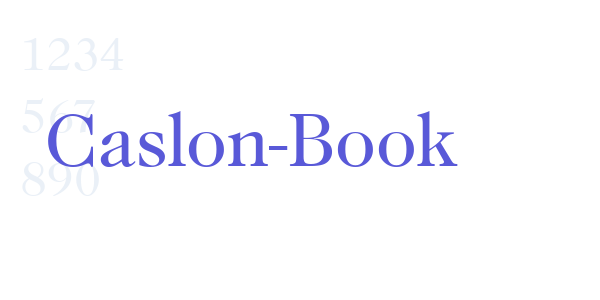 Caslon-Book font free