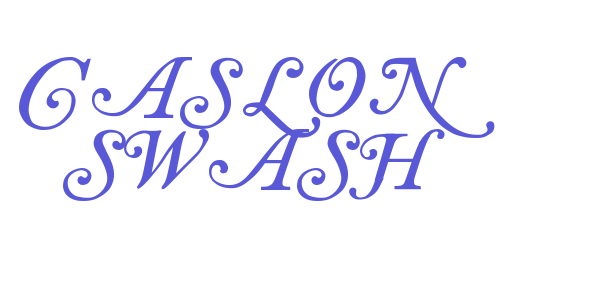 Caslon swash font free