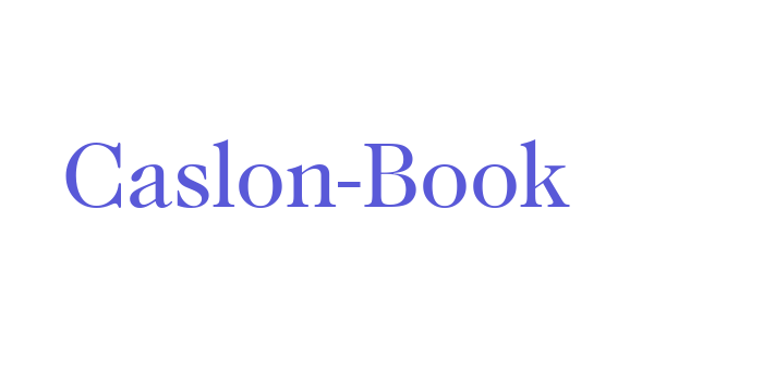 Caslon-Book Font Download