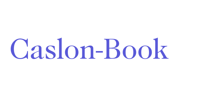 Caslon-Book Font