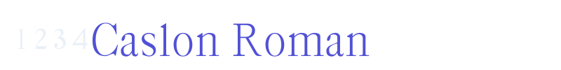 Caslon Roman-font