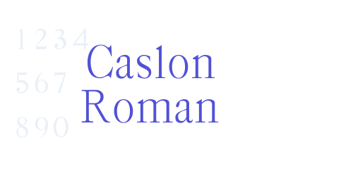 Caslon Roman