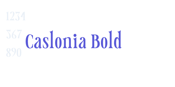 Caslonia Bold font free