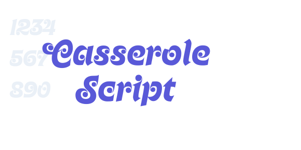 Casserole Script font free