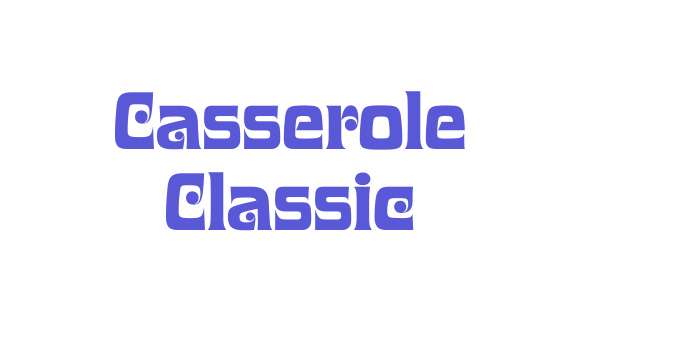 Casserole Classic Font Download