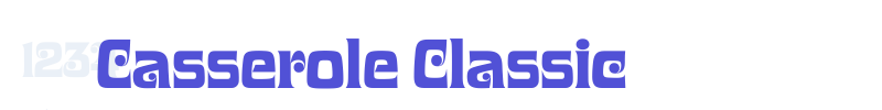 Casserole Classic-font