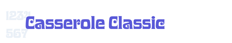 Casserole Classic-related font