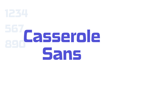 Casserole Sans