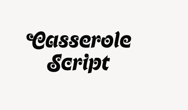 Casserole Script Font