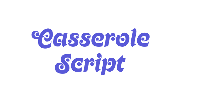 Casserole Script Font Download