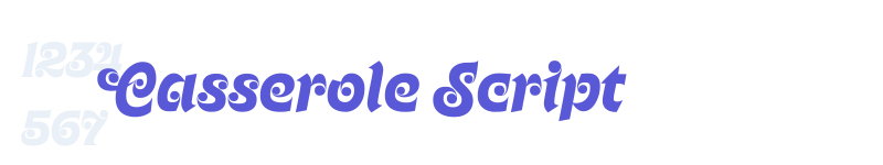 Casserole Script-related font