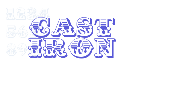 Cast Iron font free