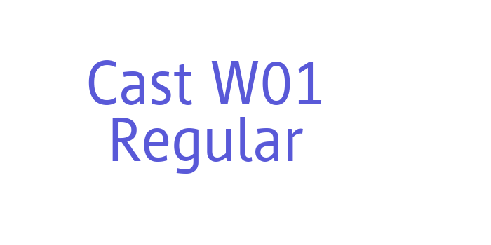 Cast W01 Regular Font Download