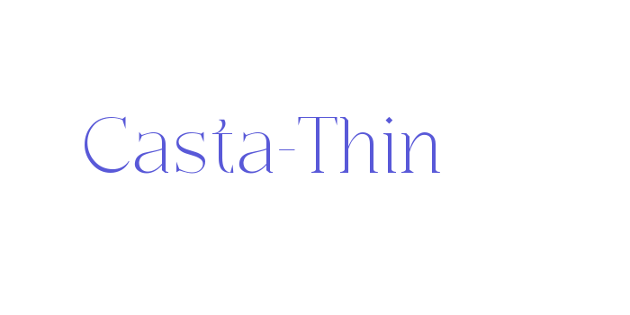 Casta-Thin Font