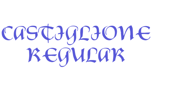 Castiglione Regular font