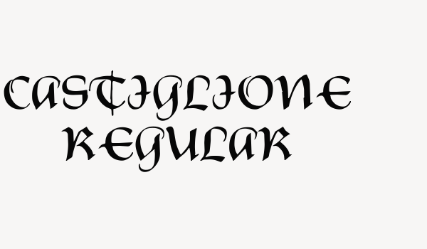 Castiglione Regular Font