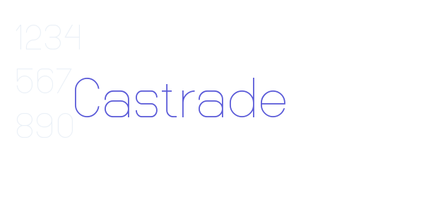 Castrade font free