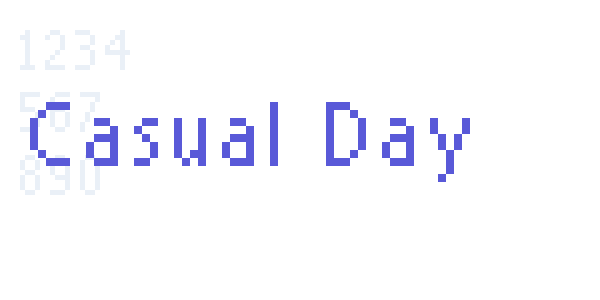 Casual Day font free