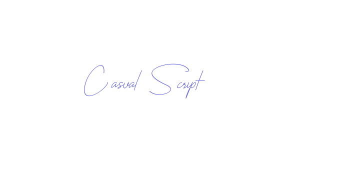 Casual Script Font Download