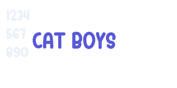 Cat Boys font free