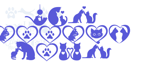 Cat Doodle Font font free