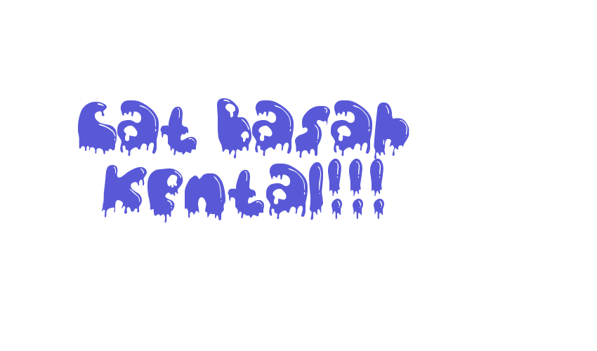 Cat Basah Kental!!! Font