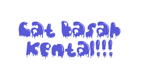 Cat Basah Kental!!! Font Download