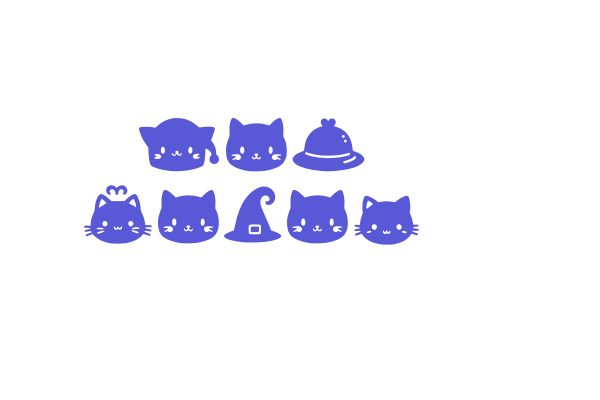 Cat Kawai Font