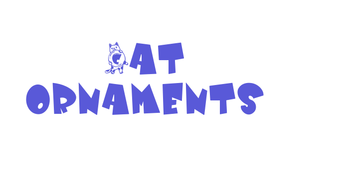 Cat ornaments Font Download