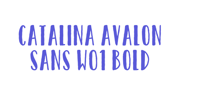 Catalina Avalon Sans W01 Bold Font Download