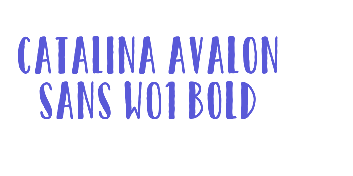 Catalina Avalon Sans W01 Bold Font