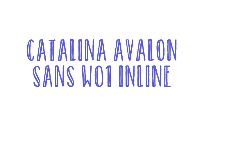 Catalina Avalon Sans W01 Inline Font Download