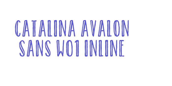 Catalina Avalon Sans W01 Inline Font Download