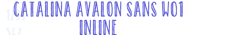 Catalina Avalon Sans W01 Inline font