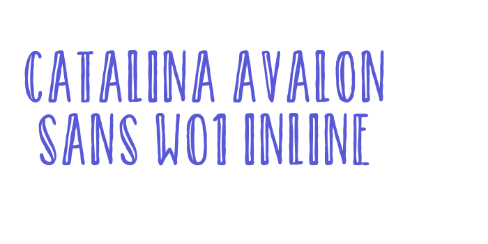 Catalina Avalon Sans W01 Inline Font