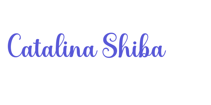 Catalina Shiba Font Download