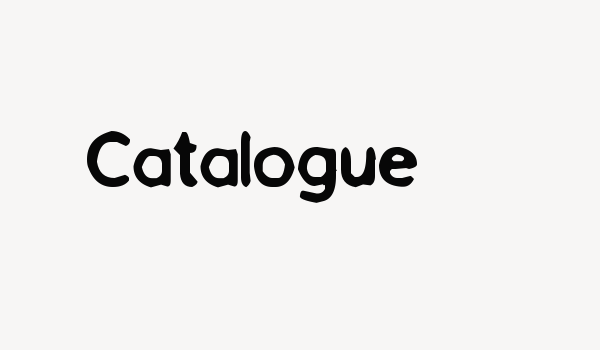 Catalogue Font