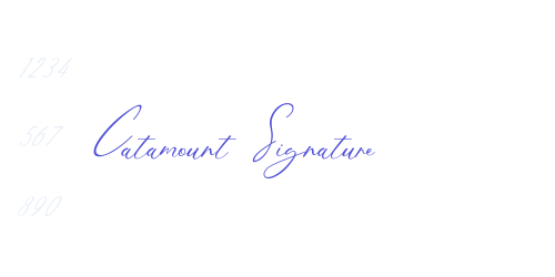 Catamount Signature-font-download