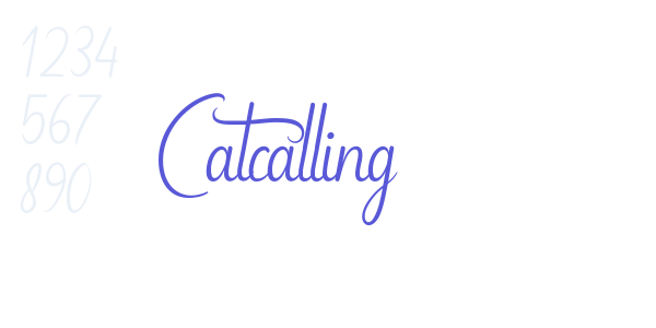 Catcalling font free