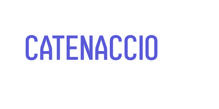 Catenaccio Font