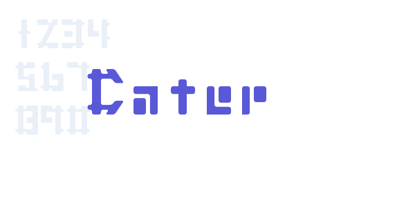 Cater font