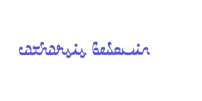 Catharsis Bedouin Font Download